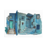 Blue City Morocco Fine Art Postcard