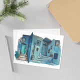 Blue City Morocco Fine Art Postcard